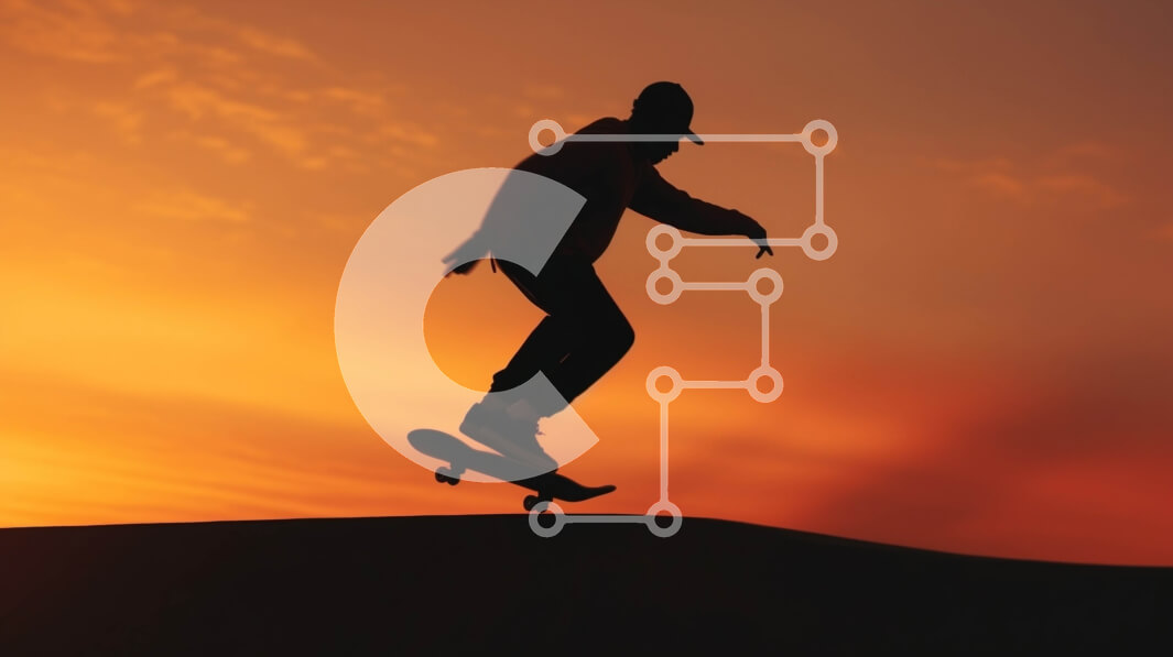 Intra Συλλεκτικό Ξύλινο Παζλ Plywood  4mm - Άτομο που κάνει skateboard στον αέρα στο ηλιοβασίλεμα Σε Ξύλινο Κουτί - Διαστάσεις Puzzle: 10x10 cm – 25 κομμάτια