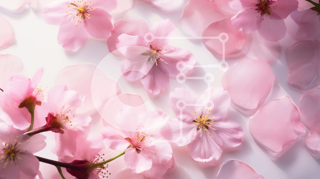 Intra Συλλεκτικό Ξύλινο Παζλ Plywood  4mm - Ροζ λουλούδια σε άσπρο φόντο Σε Ξύλινο Κουτί - Διαστάσεις Puzzle: 10x10 cm – 25 κομμάτια