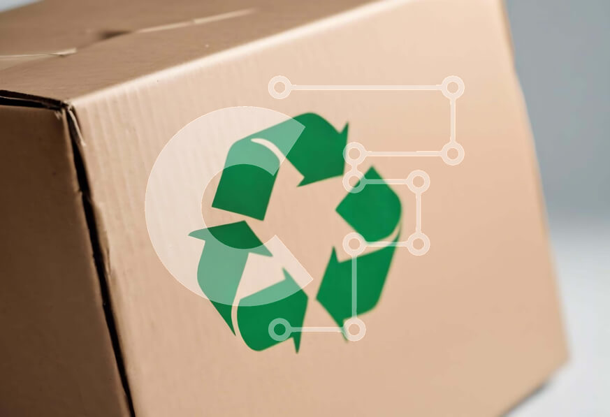 Intra Συλλεκτικό Ξύλινο Παζλ Plywood  4mm - Σύμβολο Ανακύκλωσης Καφέ χάρτινο κουτί Σε Ξύλινο Κουτί - Διαστάσεις: 10x10 cm – 25 κομμάτια