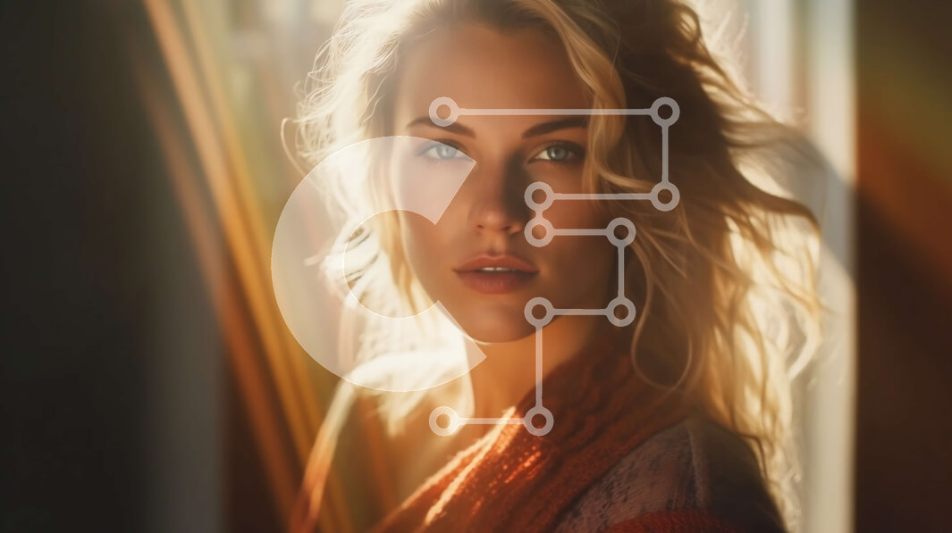 Intra Συλλεκτικό Ξύλινο Παζλ Plywood  4mm - Γαλήνια εικόνα μιας ξανθιάς γυναίκας με κόκκινο πουλόβερ που κοιτάζει έξω από το παράθυρο Σε Ξύλινο Κουτί - Διαστάσεις Puzzle: 10x10 cm – 25 κομμάτια