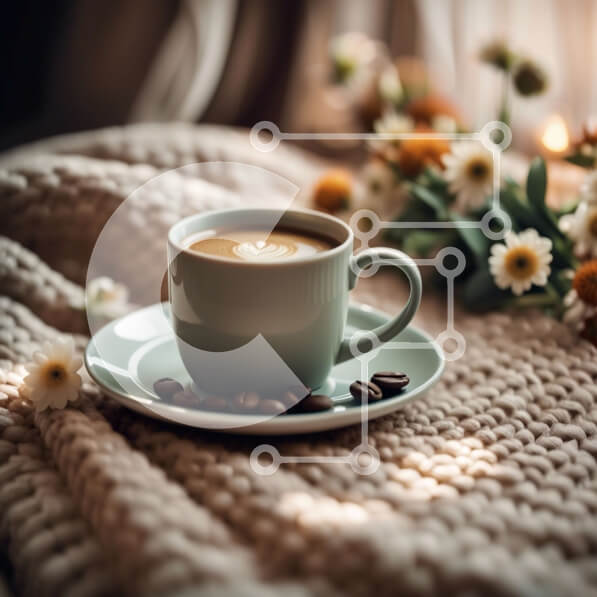 Σετ των 2 Intra Συλλεκτικό Ξύλινο Παζλ Plywood  4mm - Απολαύστε ένα τέλειο φλιτζάνι καφέ με γάλα και ζάχαρη Σε Ξύλινο Κουτί - Διαστάσεις: 10x10 cm – 25 κομμάτια