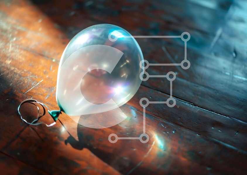 Intra Συλλεκτικό Ξύλινο Παζλ Plywood  4mm - Διαυγές μπαλόνι σε ξύλινο πάτωμα Σε Ξύλινο Κουτί - Διαστάσεις: 10x10 cm – 25 κομμάτια