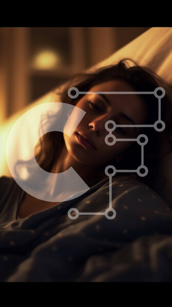 Intra Συλλεκτικό Ξύλινο Παζλ Plywood  4mm - Χαλαρώνοντας στο κρεβάτι: Γυναίκα με μπλε πουκάμισο και λευκό παντελόνι Σε Ξύλινο Κουτί - Διαστάσεις Puzzle: 10x10 cm – 25 κομμάτια