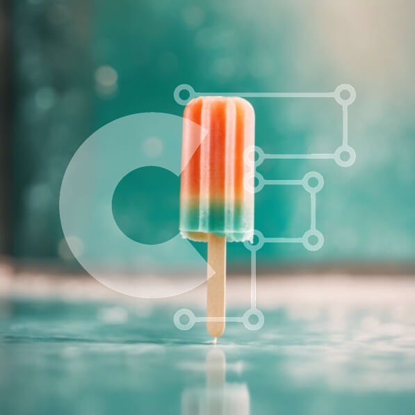 Intra Συλλεκτικό Ξύλινο Παζλ Plywood  4mm - Πολύχρωμο Popsicle με πορτοκαλί, κίτρινο και πράσινο χρώμα Σε Ξύλινο Κουτί - Διαστάσεις Puzzle: 10x10 cm – 25 κομμάτια