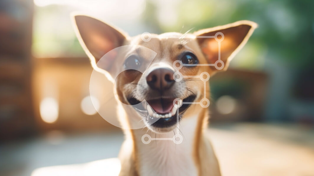 Σετ των 2 Intra Συλλεκτικό Ξύλινο Παζλ Plywood  4mm - Ευτυχισμένος καφέ σκύλος με κουνημένη ουρά Σε Ξύλινο Κουτί - Διαστάσεις: 10x10 cm – 25 κομμάτια