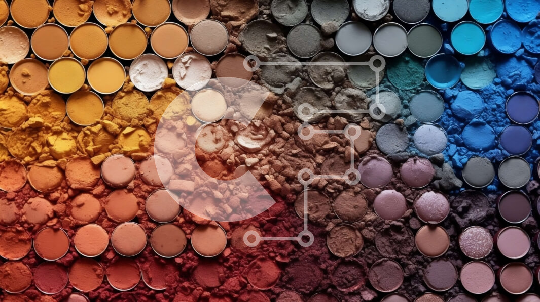 Σετ των 2 Intra Συλλεκτικό Ξύλινο Παζλ Plywood  4mm - Ζωντανή και δημιουργική κοντινή πλάνο σκιών ματιών σε διαφορετικά χρώματα Σε Ξύλινο Κουτί - Διαστάσεις: 10x10 cm – 25 κομμάτια