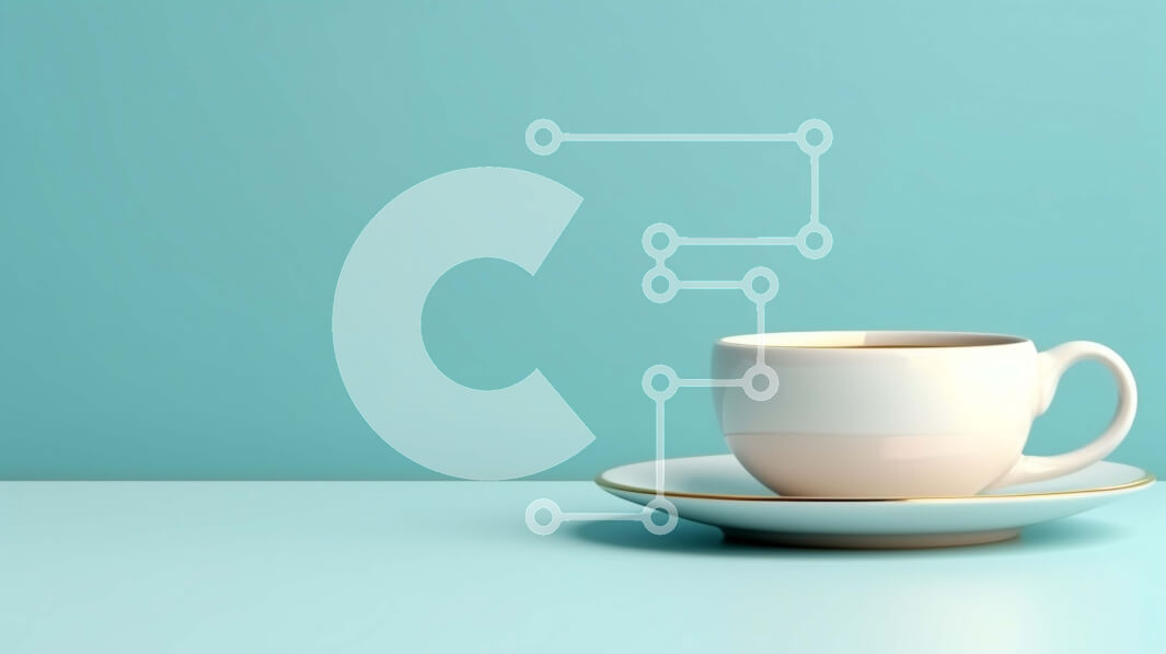 Σετ των 2 Intra Συλλεκτικό Ξύλινο Παζλ Plywood  4mm - Λευκό φλιτζάνι καφέ με χρυσό χείλος σε μπλε τραπέζι Σε Ξύλινο Κουτί - Διαστάσεις: 10x10 cm – 25 κομμάτια