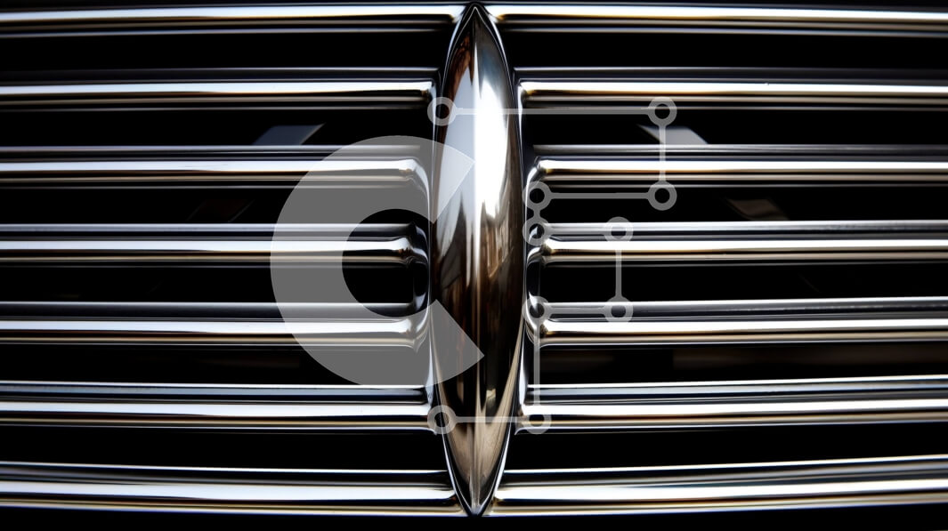 Intra Συλλεκτικό Ξύλινο Παζλ Plywood  4mm - Ασπρόμαυρη εικόνα της μπροστινής μάσκας αυτοκινήτου με γυαλισμένες μεταλλικές ράβδους Σε Ξύλινο Κουτί - Διαστάσεις Puzzle: 10x10 cm – 25 κομμάτια