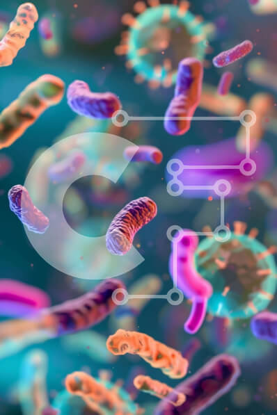 Intra Συλλεκτικό Ξύλινο Παζλ Plywood  4mm - Βακτήρια και μικροοργανισμοί στο νερό Σε Ξύλινο Κουτί - Διαστάσεις Puzzle: 10x10 cm – 25 κομμάτια