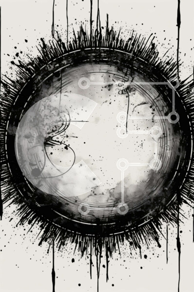 Intra Συλλεκτικό Ξύλινο Παζλ Plywood  4mm - Αφηρημένο σχέδιο με μουσική αναπαράσταση Σε Ξύλινο Κουτί - Διαστάσεις Puzzle: 10x10 cm – 25 κομμάτια