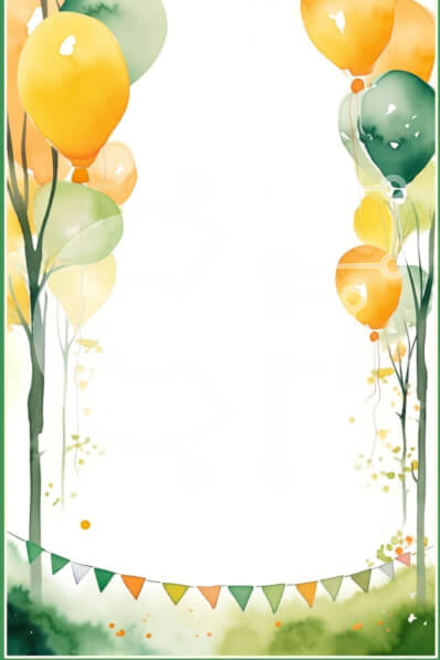 Intra Συλλεκτικό Ξύλινο Παζλ Plywood  4mm - Γιορτή πάρτι με θέμα το φθινόπωρο με πολύχρωμο πλαίσιο και ιπτάμενα μπαλόνια Σε Ξύλινο Κουτί - Διαστάσεις Puzzle: 10x10 cm – 25 κομμάτια