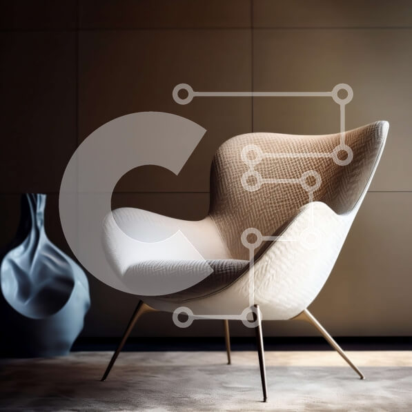 Intra Συλλεκτικό Ξύλινο Παζλ Plywood  4mm - Κομψή και μινιμαλιστική λευκή πολυθρόνα σε φωτεινό δωμάτιο με μεγάλο παράθυρο Σε Ξύλινο Κουτί - Διαστάσεις Puzzle: 10x10 cm – 25 κομμάτια