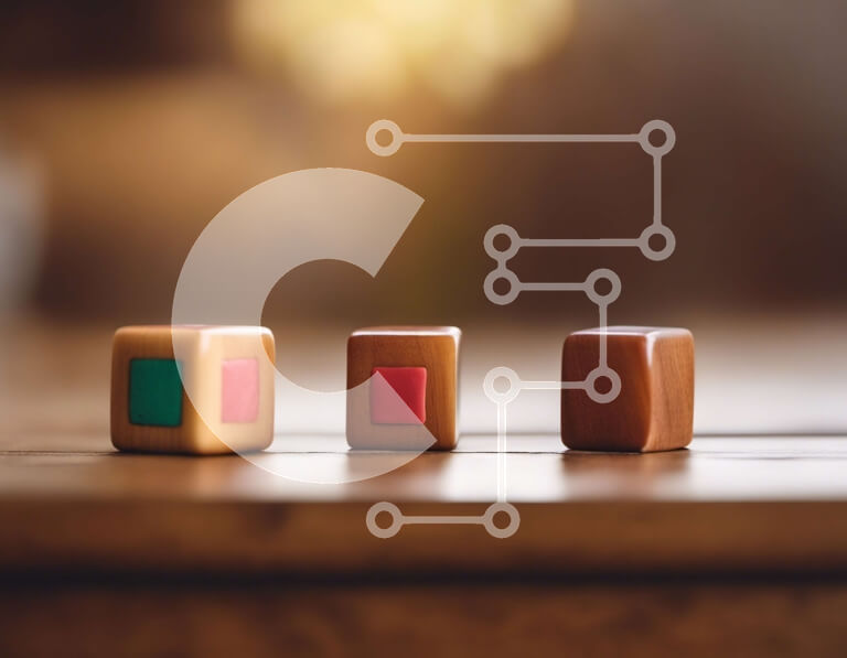 Intra Συλλεκτικό Ξύλινο Παζλ Plywood  4mm - Πολύχρωμοι ξύλινοι κύβοι στοιβαγμένοι ο ένας πάνω στον άλλο Σε Ξύλινο Κουτί - Διαστάσεις Puzzle: 10x10 cm – 25 κομμάτια