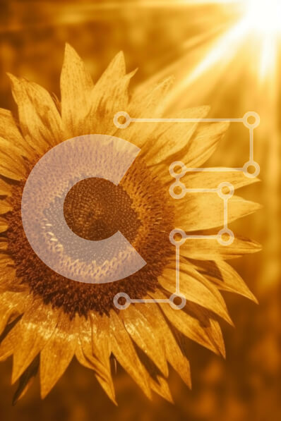 Σετ των 2 Intra Συλλεκτικό Ξύλινο Παζλ Plywood  4mm - Ηλίανθος στον Ήλιο - Όμορφη Φωτογραφία Φύσης Σε Ξύλινο Κουτί - Διαστάσεις: 10x10 cm – 25 κομμάτια