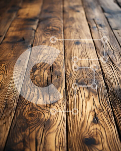 Intra Συλλεκτικό Ξύλινο Παζλ Plywood  4mm - Όμορφη κοντινή λήψη από καλά συντηρημένο ξύλινο δάπεδο Σε Ξύλινο Κουτί - Διαστάσεις Puzzle: 10x10 cm – 25 κομμάτια