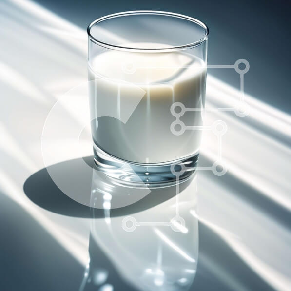 Σετ των 2 Intra Συλλεκτικό Ξύλινο Παζλ Plywood  4mm - Δροσιστικό ποτήρι γάλα με φως του ήλιου Σε Ξύλινο Κουτί - Διαστάσεις: 10x10 cm – 25 κομμάτια