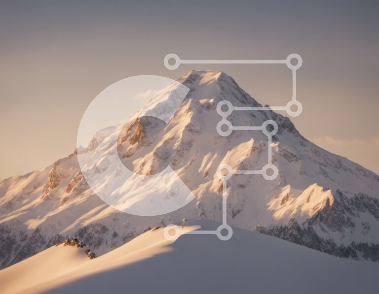 Intra Συλλεκτικό Ξύλινο Παζλ Plywood  4mm - Χιονισμένο βουνό με σκιέρ Σε Ξύλινο Κουτί - Διαστάσεις: 10x10 cm – 25 κομμάτια