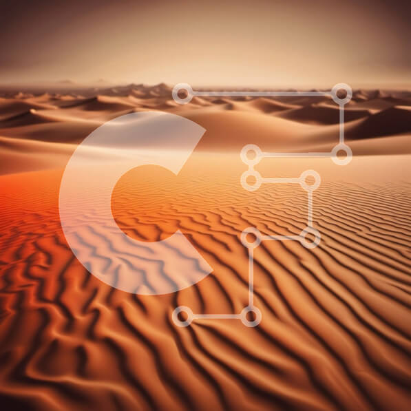 Intra Συλλεκτικό Ξύλινο Παζλ Plywood  4mm - Έρημο τοπίο με αμμόλοφους και καταγάλανο ουρανό Σε Ξύλινο Κουτί - Διαστάσεις: 10x10 cm – 25 κομμάτια