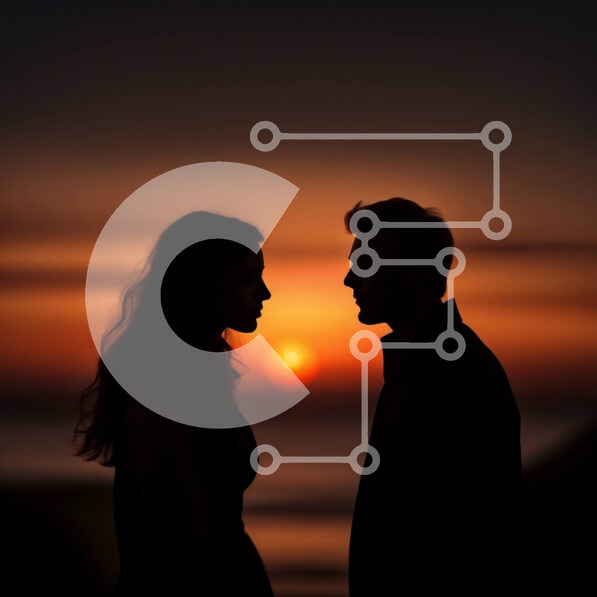 Intra Συλλεκτικό Ξύλινο Παζλ Plywood  4mm - Ρομαντική στιγμή ηλιοβασιλέματος στην παραλία Σε Ξύλινο Κουτί - Διαστάσεις Puzzle: 10x10 cm – 25 κομμάτια