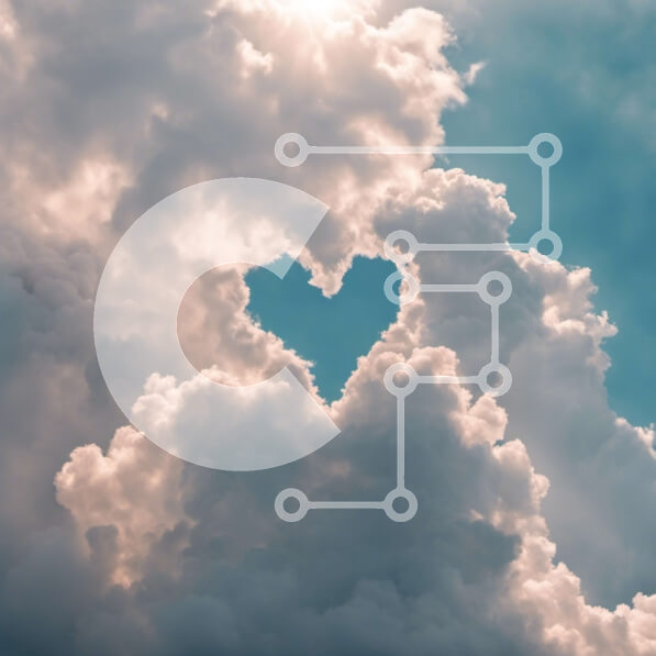 Intra Συλλεκτικό Ξύλινο Παζλ Plywood  4mm - Σύννεφο σε σχήμα καρδιάς: Σύμβολο αγάπης και στοργής Σε Ξύλινο Κουτί - Διαστάσεις: 10x10 cm – 25 κομμάτια