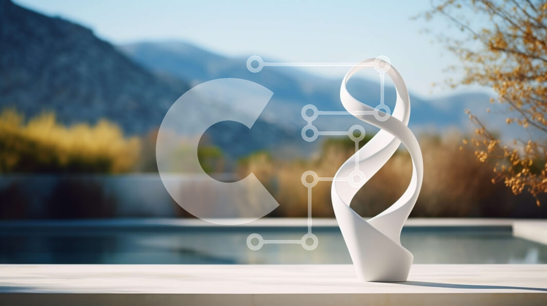 Intra Συλλεκτικό Ξύλινο Παζλ Plywood  4mm - Μοντέρνο λευκό γλυπτό σε εξωτερικό περιβάλλον Σε Ξύλινο Κουτί - Διαστάσεις Puzzle: 10x10 cm – 25 κομμάτια