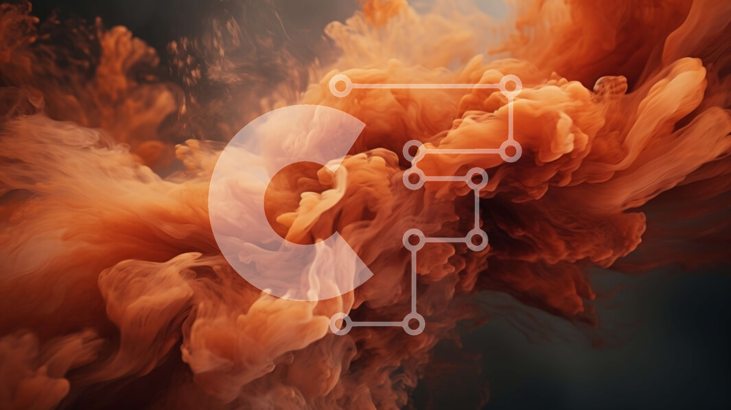 Intra Συλλεκτικό Ξύλινο Παζλ Plywood  4mm - Αφηρημένη κινηματογράφηση σε πρώτο πλάνο του στροβιλιζόμενου πορτοκαλί υγρού Σε Ξύλινο Κουτί - Διαστάσεις Puzzle: 10x10 cm – 25 κομμάτια