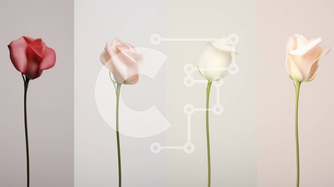 Intra Συλλεκτικό Ξύλινο Παζλ Plywood  4mm - Τέσσερα τριαντάφυλλα διαφορετικών χρωμάτων στη σειρά Σε Ξύλινο Κουτί - Διαστάσεις: 10x10 cm – 25 κομμάτια