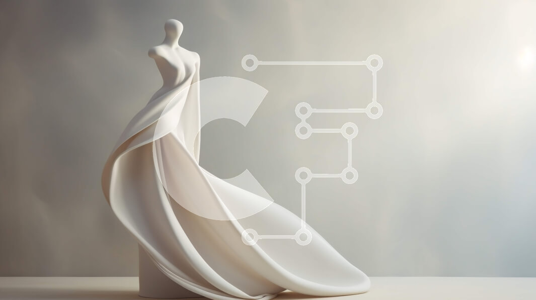 Intra Συλλεκτικό Ξύλινο Παζλ Plywood  4mm - Κομψό λευκό γλυπτό μιας ρέουσας εσθήτας Σε Ξύλινο Κουτί - Διαστάσεις: 10x10 cm – 25 κομμάτια