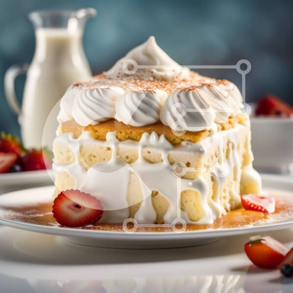 Σετ των 2 Intra Συλλεκτικό Ξύλινο Παζλ Plywood  4mm - Απολαυστικό κέικ φράουλας με φρέσκες φράουλες και σαντιγί Σε Ξύλινο Κουτί - Διαστάσεις: 10x10 cm – 25 κομμάτια