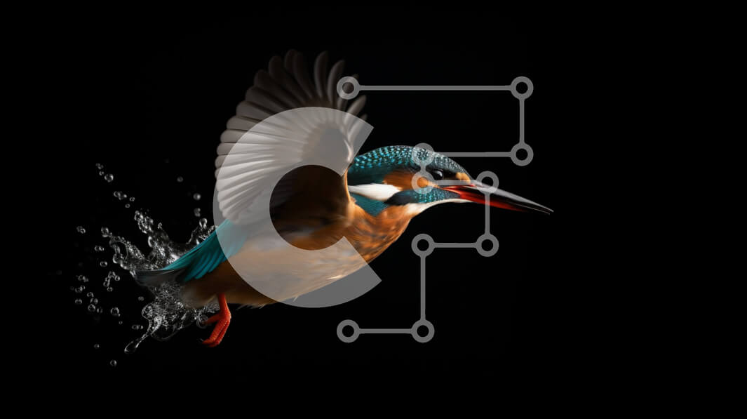 Σετ των 2 Intra Συλλεκτικό Ξύλινο Παζλ Plywood  4mm - Εκπληκτική εικόνα μιας αλκυόνης σε πτήση Σε Ξύλινο Κουτί - Διαστάσεις: 10x10 cm – 25 κομμάτια