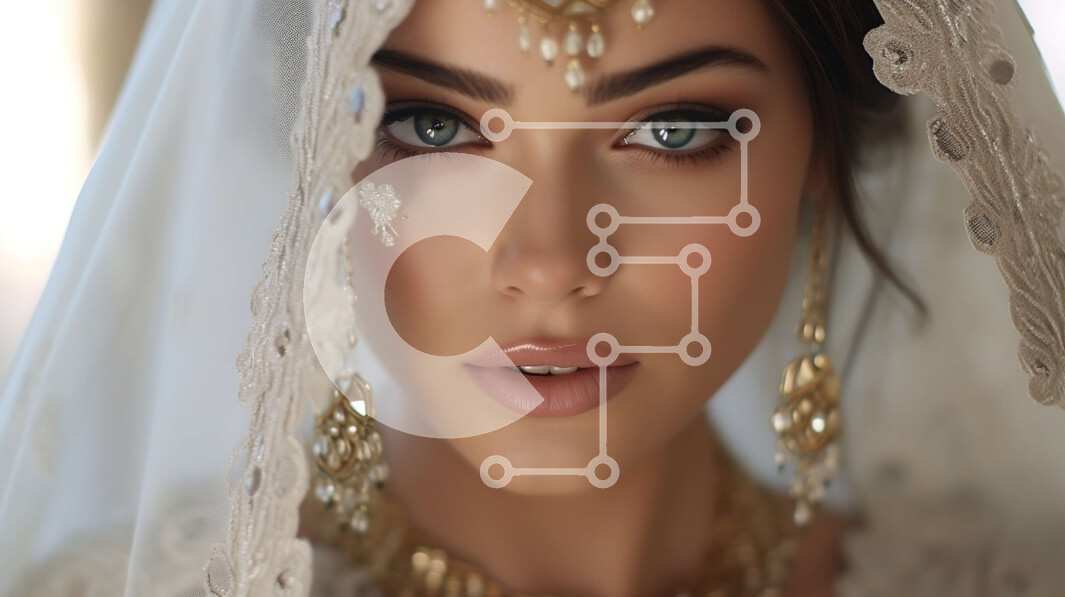 Intra Συλλεκτικό Ξύλινο Παζλ Plywood  4mm - Όμορφη νύφη με λευκό νυφικό Σε Ξύλινο Κουτί - Διαστάσεις Puzzle: 10x10 cm – 25 κομμάτια