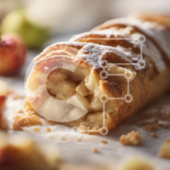 Σετ των 2 Intra Συλλεκτικό Ξύλινο Παζλ Plywood  4mm - Πεντανόστιμη ζαχαροπλαστική μήλου Σε Ξύλινο Κουτί - Διαστάσεις: 10x10 cm – 25 κομμάτια