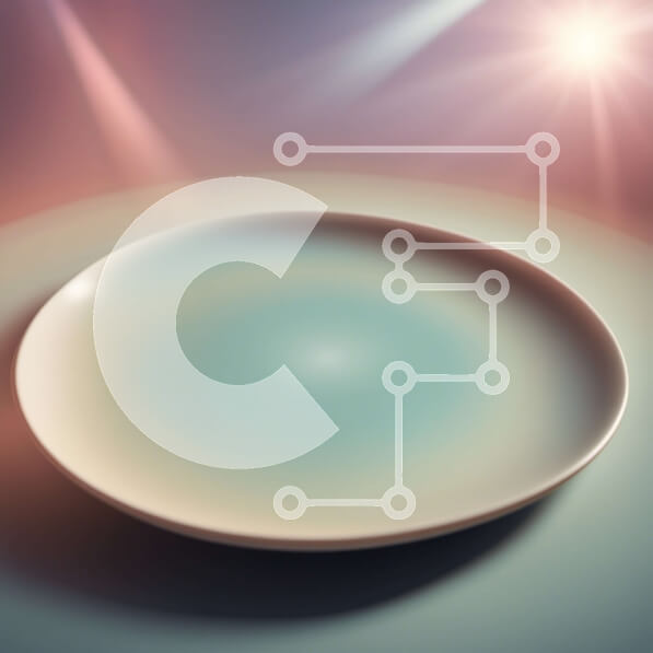 Σετ των 2 Intra Συλλεκτικό Ξύλινο Παζλ Plywood  4mm - Άδειο λευκό πιάτο με φωτεινό πλευρικό φως Σε Ξύλινο Κουτί - Διαστάσεις: 10x10 cm – 25 κομμάτια