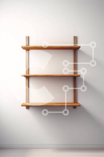 Intra Συλλεκτικό Ξύλινο Παζλ Plywood  4mm - Μινιμαλιστικό Λευκό Δωμάτιο με Ξύλινο Ράφι Διακόσμηση Σε Ξύλινο Κουτί - Διαστάσεις Puzzle: 10x10 cm – 25 κομμάτια