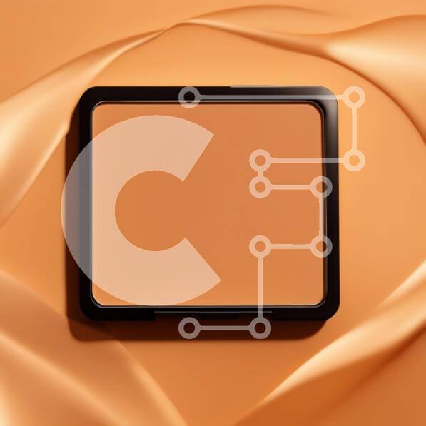 Σετ των 2 Intra Συλλεκτικό Ξύλινο Παζλ Plywood  4mm - Κομψή μπεζ παλέτα μακιγιάζ με χρυσές πινελιές και καθρέφτη Σε Ξύλινο Κουτί - Διαστάσεις: 10x10 cm – 25 κομμάτια