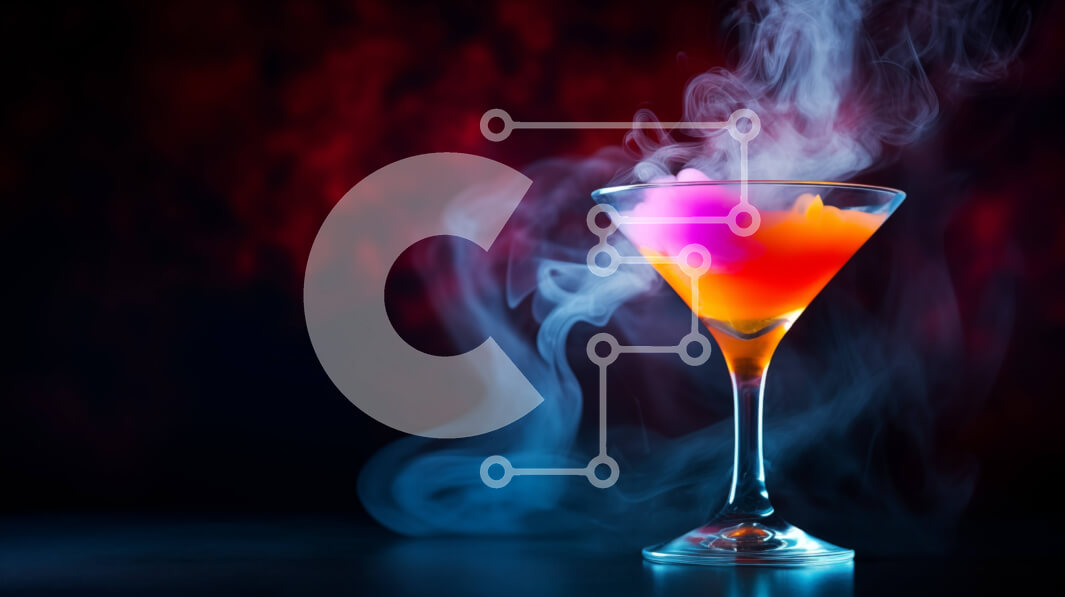 Σετ των 2 Intra Συλλεκτικό Ξύλινο Παζλ Plywood  4mm - Ποτήρι κοκτέιλ με καπνό Σε Ξύλινο Κουτί - Διαστάσεις: 10x10 cm – 25 κομμάτια