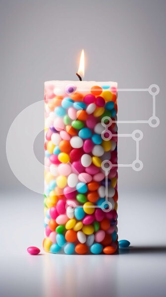 Intra Συλλεκτικό Ξύλινο Παζλ Plywood  4mm - Λαχταριστό κέικ με ζωηρά χρώματα και πασπαλίσματα Σε Ξύλινο Κουτί - Διαστάσεις Puzzle: 10x10 cm – 25 κομμάτια