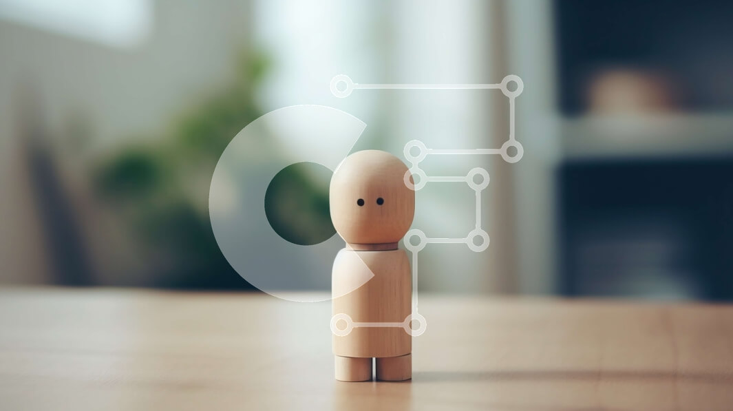 Intra Συλλεκτικό Ξύλινο Παζλ Plywood  4mm - Ξύλινο ειδώλιο που κάθεται σε ένα ξύλινο τραπέζι μπροστά από ένα παράθυρο με περσίδες Σε Ξύλινο Κουτί - Διαστάσεις: 10x10 cm – 25 κομμάτια