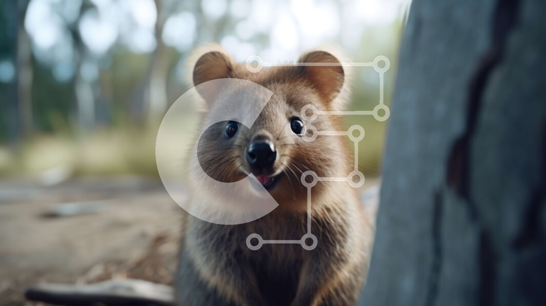 Intra Συλλεκτικό Ξύλινο Παζλ Plywood  4mm - Αξιολάτρευτη εικόνα ενός μικρού καφέ μαρσιποφόρου με αφράτη ουρά Σε Ξύλινο Κουτί - Διαστάσεις: 10x10 cm – 25 κομμάτια