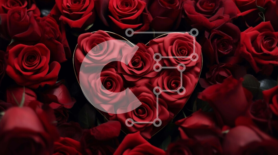 Intra Συλλεκτικό Ξύλινο Παζλ Plywood  4mm - Ρομαντικά κόκκινα τριαντάφυλλα φόντο Σε Ξύλινο Κουτί - Διαστάσεις Puzzle: 10x10 cm – 25 κομμάτια