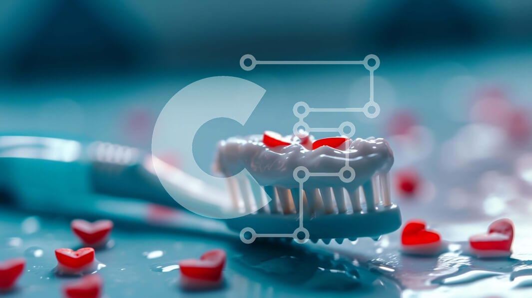 Intra Συλλεκτικό Ξύλινο Παζλ Plywood  4mm - Οδοντόβουρτσα με οδοντόκρεμα σε σχήμα καρδιάς Σε Ξύλινο Κουτί - Διαστάσεις Puzzle: 10x10 cm – 25 κομμάτια