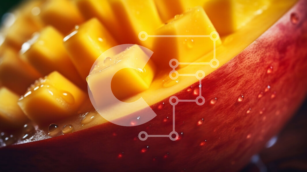 Σετ των 2 Intra Συλλεκτικό Ξύλινο Παζλ Plywood  4mm - Ώριμο μάνγκο σε ένα μπολ Σε Ξύλινο Κουτί - Διαστάσεις: 10x10 cm – 25 κομμάτια