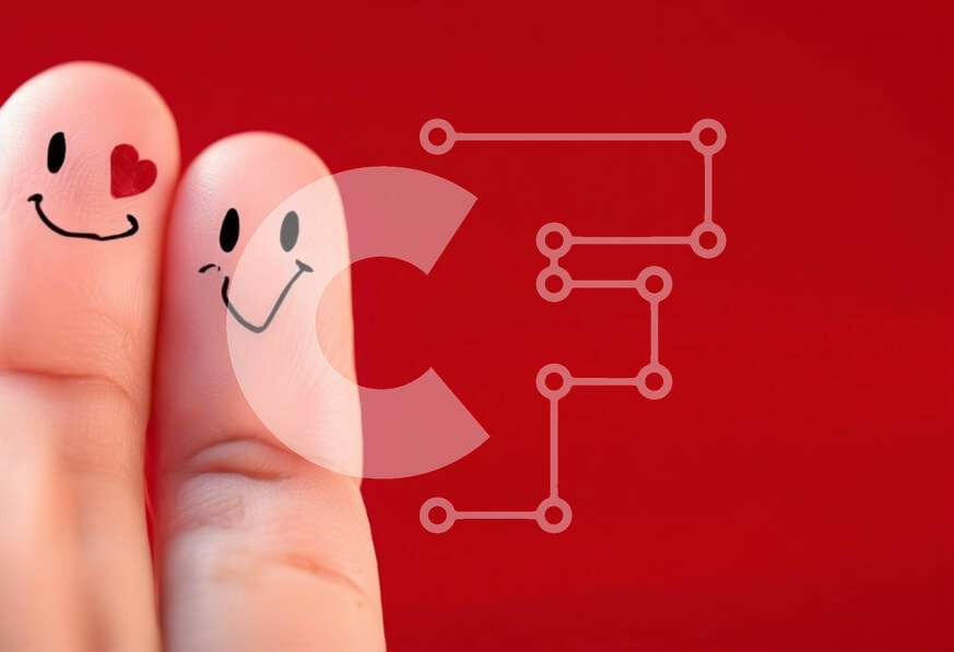 Intra Συλλεκτικό Ξύλινο Παζλ Plywood  4mm - Χέρια που κρατούν το ένα τα δάχτυλα του άλλου με χαμογελαστά πρόσωπα Σε Ξύλινο Κουτί - Διαστάσεις Puzzle: 10x10 cm – 25 κομμάτια