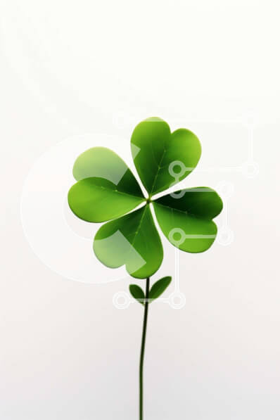 Σετ των 2 Intra Συλλεκτικό Ξύλινο Παζλ Plywood  4mm - Συμβολισμός και νόημα τετράφυλλου τριφυλλιού Σε Ξύλινο Κουτί - Διαστάσεις: 10x10 cm – 25 κομμάτια