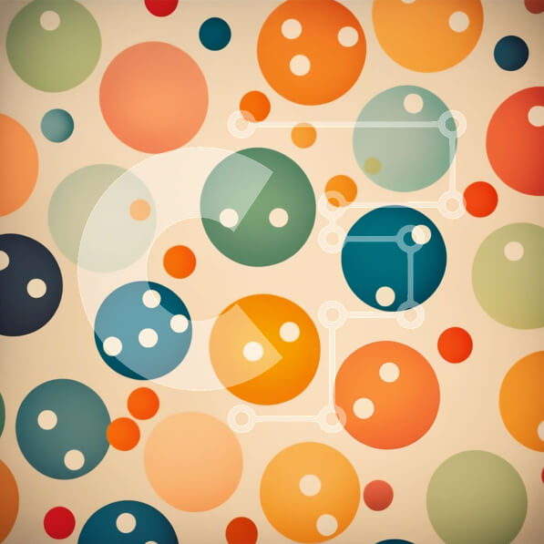 Intra Συλλεκτικό Ξύλινο Παζλ Plywood  4mm - Παιχνιδιάρικο και ζωηρό πολύχρωμο κύκλο χωρίς ραφή πρότυπο Σε Ξύλινο Κουτί - Διαστάσεις Puzzle: 10x10 cm – 25 κομμάτια