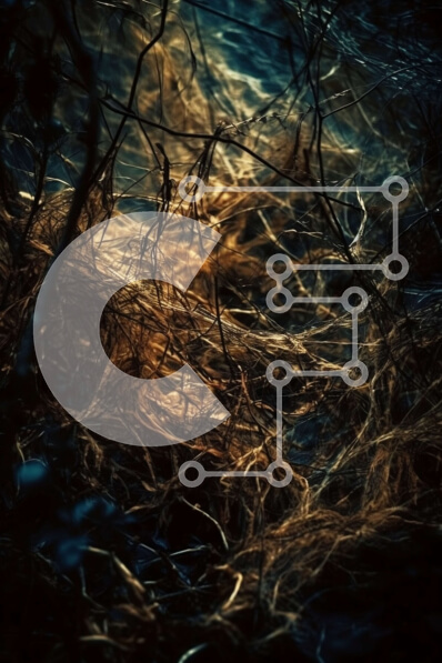 Σετ των 2 Intra Συλλεκτικό Ξύλινο Παζλ Plywood  4mm - Όμορφη εικόνα με ρίζες δέντρων και κλαδιά ενάντια στον ουρανό Σε Ξύλινο Κουτί - Διαστάσεις: 10x10 cm – 25 κομμάτια