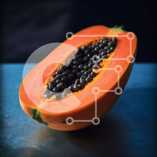 Σετ των 2 Intra Συλλεκτικό Ξύλινο Παζλ Plywood  4mm - Όμορφη εικόνα μιας ώριμης παπάγιας σε ένα τραπέζι Σε Ξύλινο Κουτί - Διαστάσεις: 10x10 cm – 25 κομμάτια