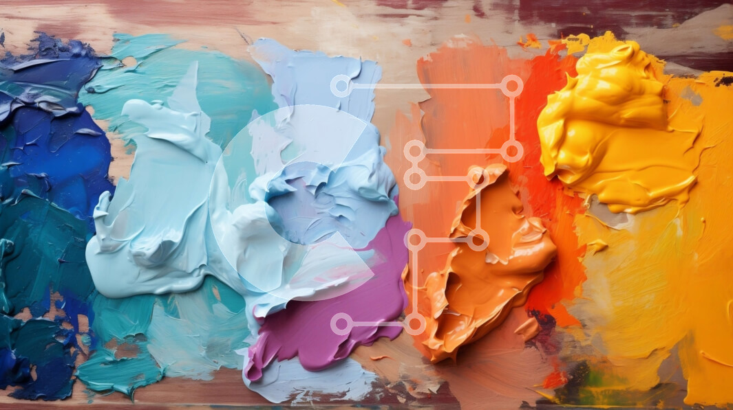 Intra Συλλεκτικό Ξύλινο Παζλ Plywood  4mm - Πολύχρωμη ζωγραφική με διάφορα χρώματα Σε Ξύλινο Κουτί - Διαστάσεις Puzzle: 10x10 cm – 25 κομμάτια