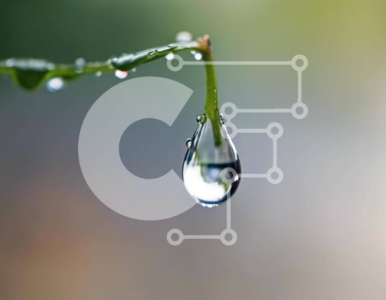 Intra Συλλεκτικό Ξύλινο Παζλ Plywood  4mm - Σταγόνα νερού σε στέλεχος ερυθρελάτης Σε Ξύλινο Κουτί - Διαστάσεις: 10x10 cm – 25 κομμάτια