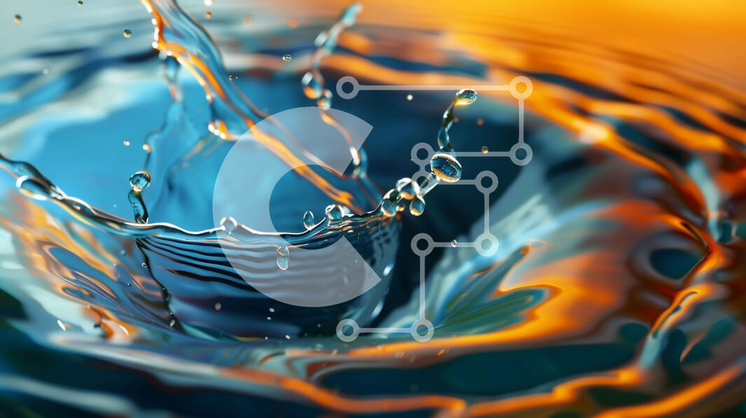 Intra Συλλεκτικό Ξύλινο Παζλ Plywood  4mm - Κοντινό πλάνο σταγονιδίων νερού που πιτσιλίζουν με φυσαλίδες Σε Ξύλινο Κουτί - Διαστάσεις: 10x10 cm – 25 κομμάτια